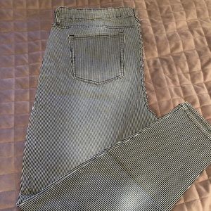 Pin Stripe Gap Jeggings